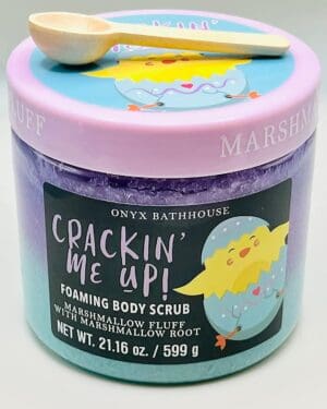 Crack me up body scrub.